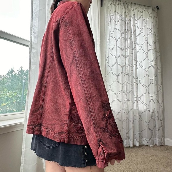 Floral denim jacket - Picture 5 of 7